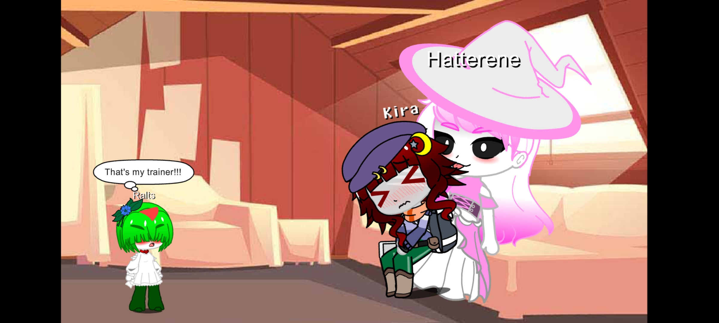 Kira's lost her domination against tall shiny Hatterene