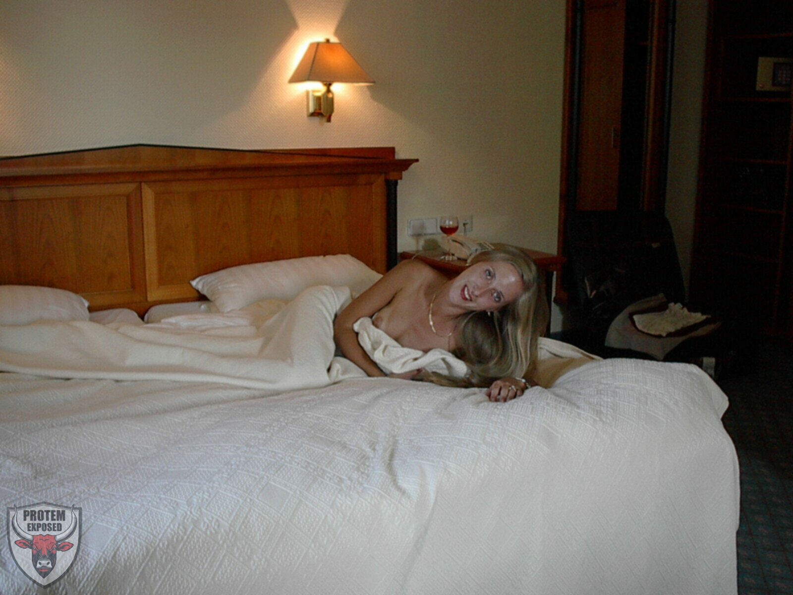 Innocent blonde wife