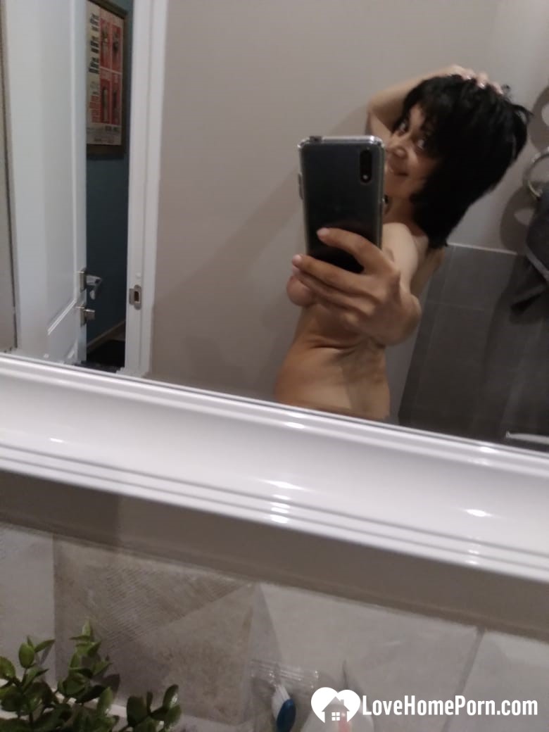 Short MILF with big tits loves to tease