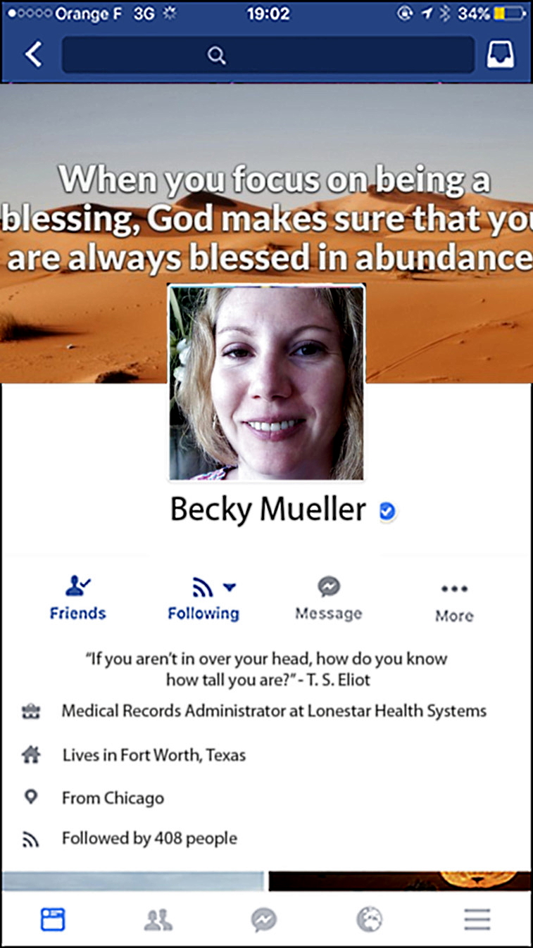 Becky Kriesse-Mueller:  Texas Christian Wife Exposed