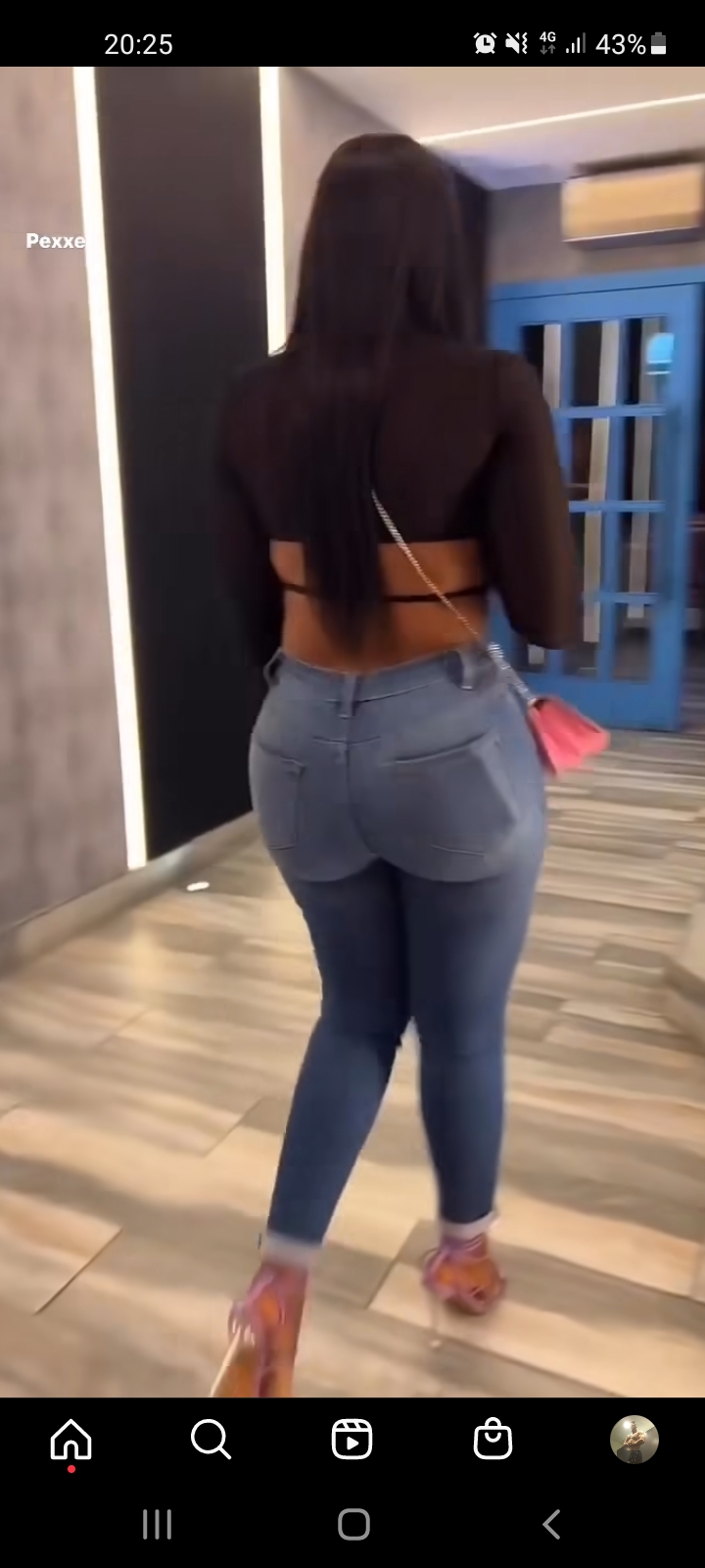Ass in jeans blowjob anal cum