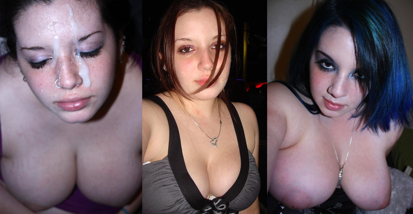 Before / After facial cumshot