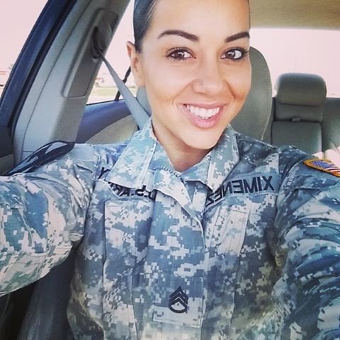 Gabby Military Selfie NN Tease