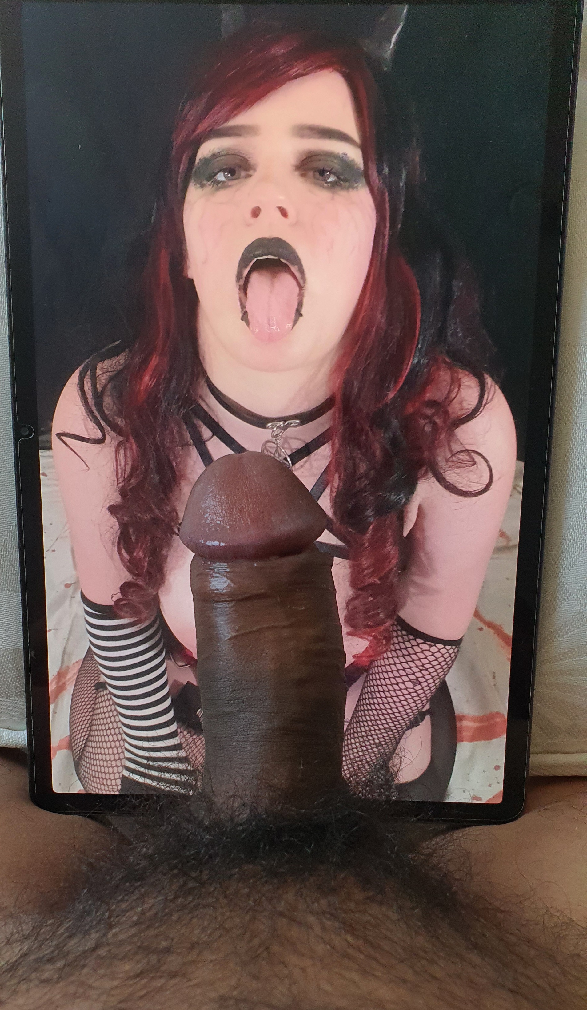 Cock tribute to cum on my mouth by Thukkamj