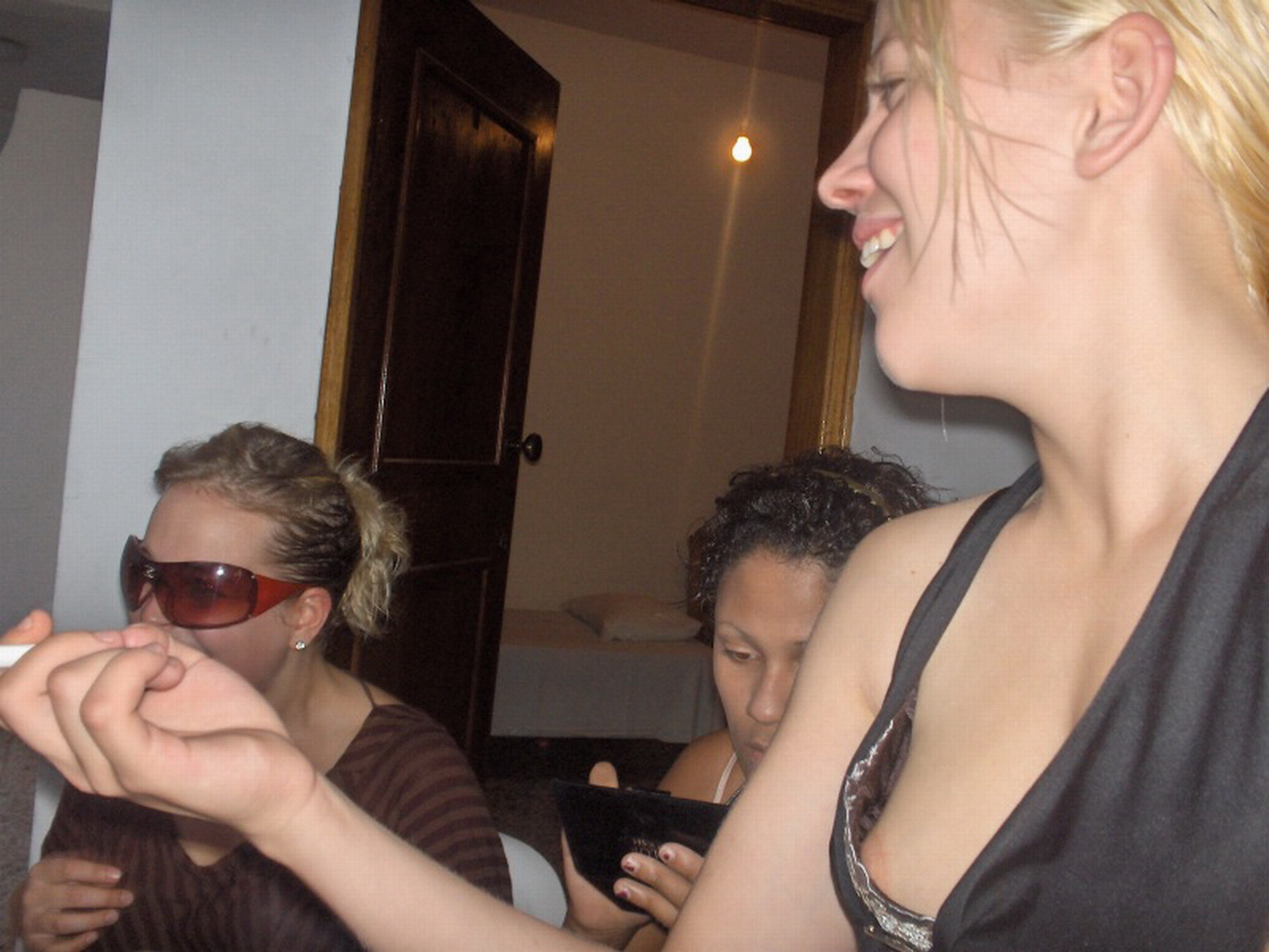 Unaware Nip Peek Downblouse 1